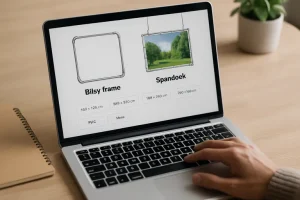 Bestelproces voor Blisy frames en spandoeken