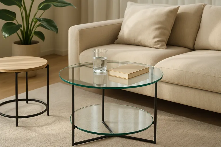 Een stijlvolle toevoeging: glazen en andere bijzettafels in je interieur